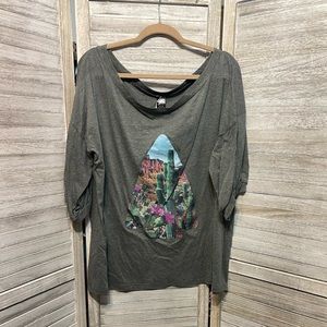 L&B Life off the shoulder ladies shirt.